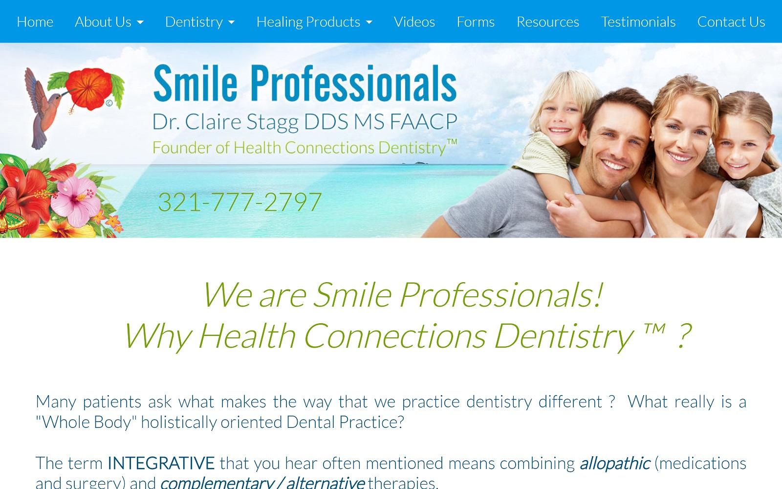 Dr. Claire Stagg Health Centered Dentistry screenshot