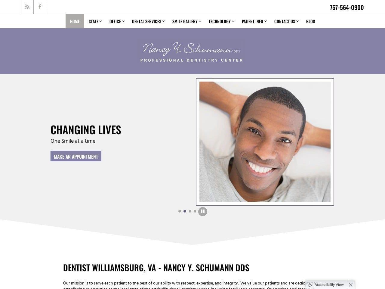 Dr. Nancy Y. Schumann DDS screenshot