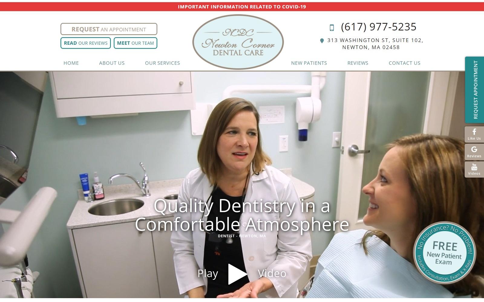 Newton Corner Dental Care screenshot