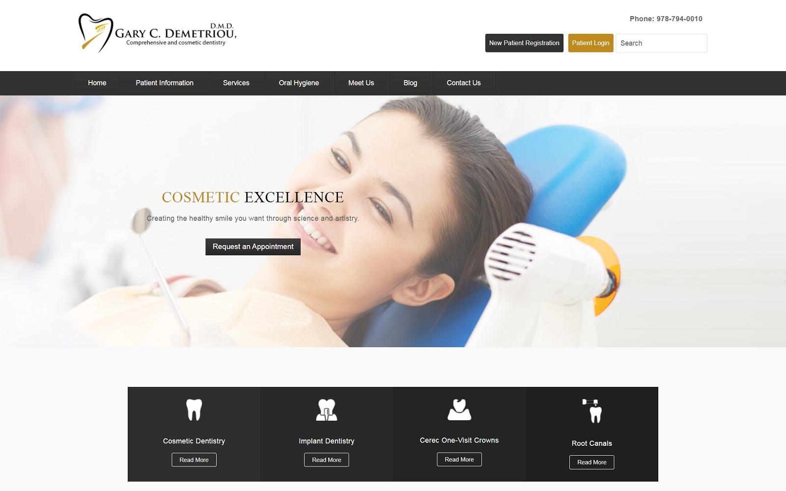 Dr. Gary C. Demetriou D.M.D. screenshot