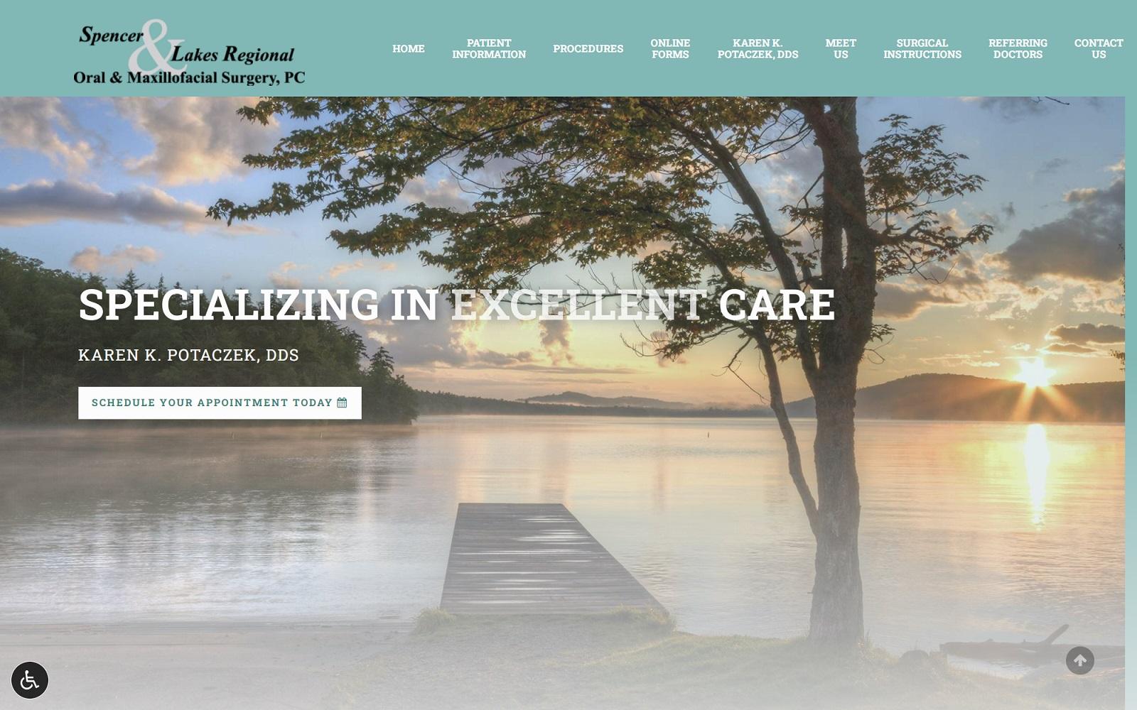 Spencer & Lakes Regional Oral & Maxillofacial Surgery screenshot