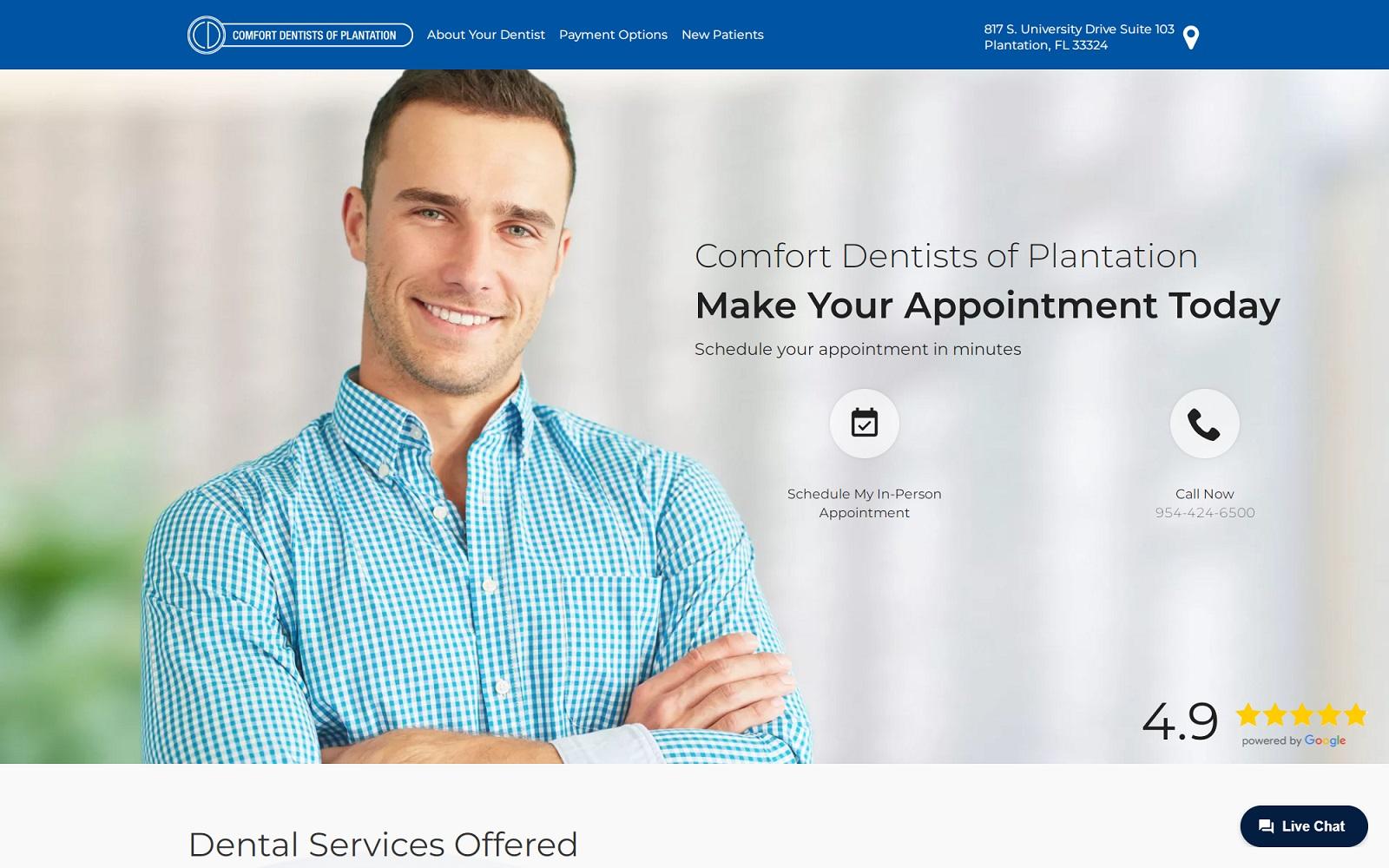 Comfort Dentists of Plantation screenshot