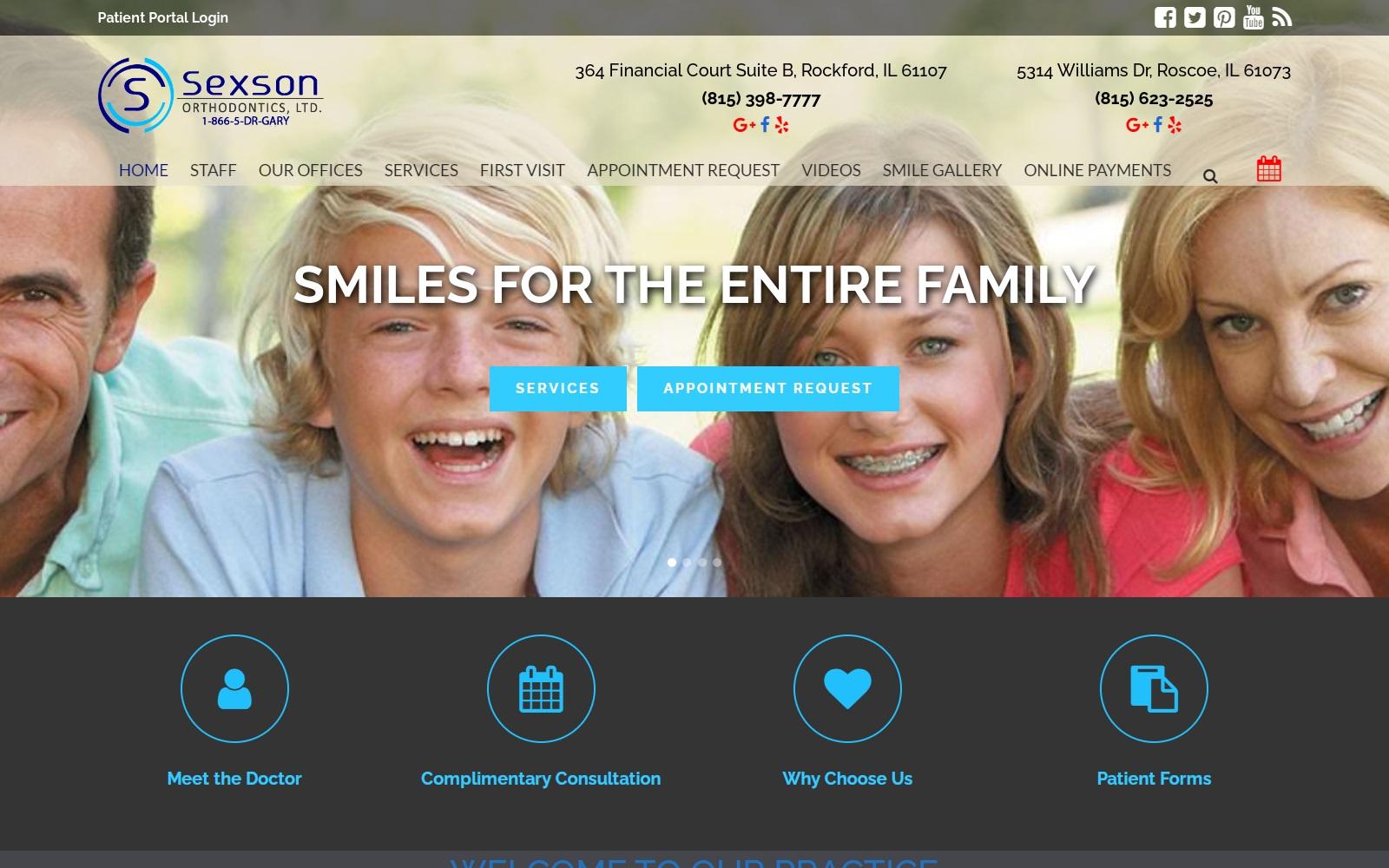 Sexson Orthodontics Ltd screenshot