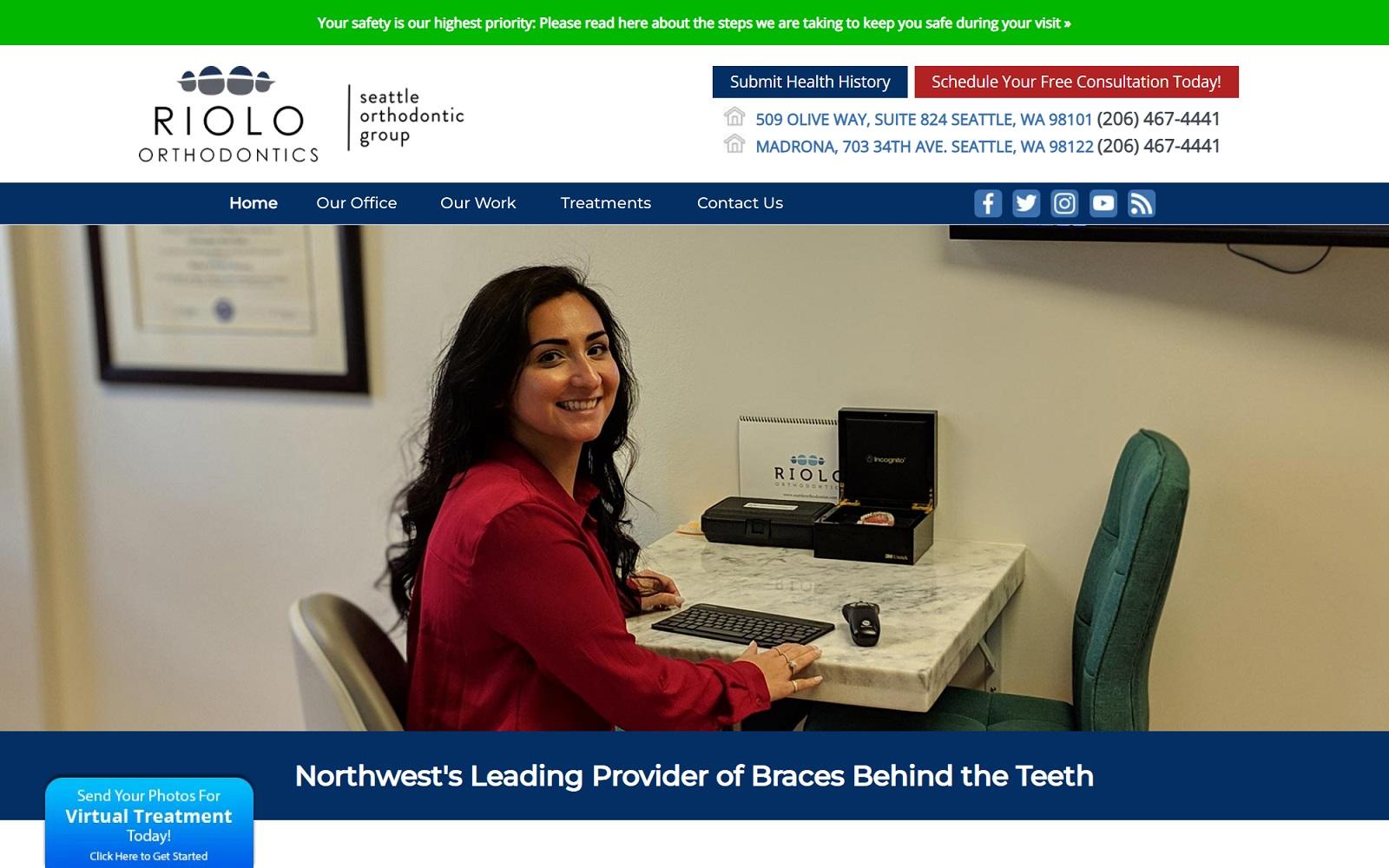 Riolo Orthodontics screenshot