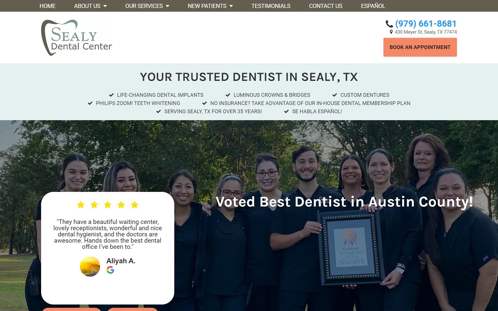 Sealy Dental Center screenshot