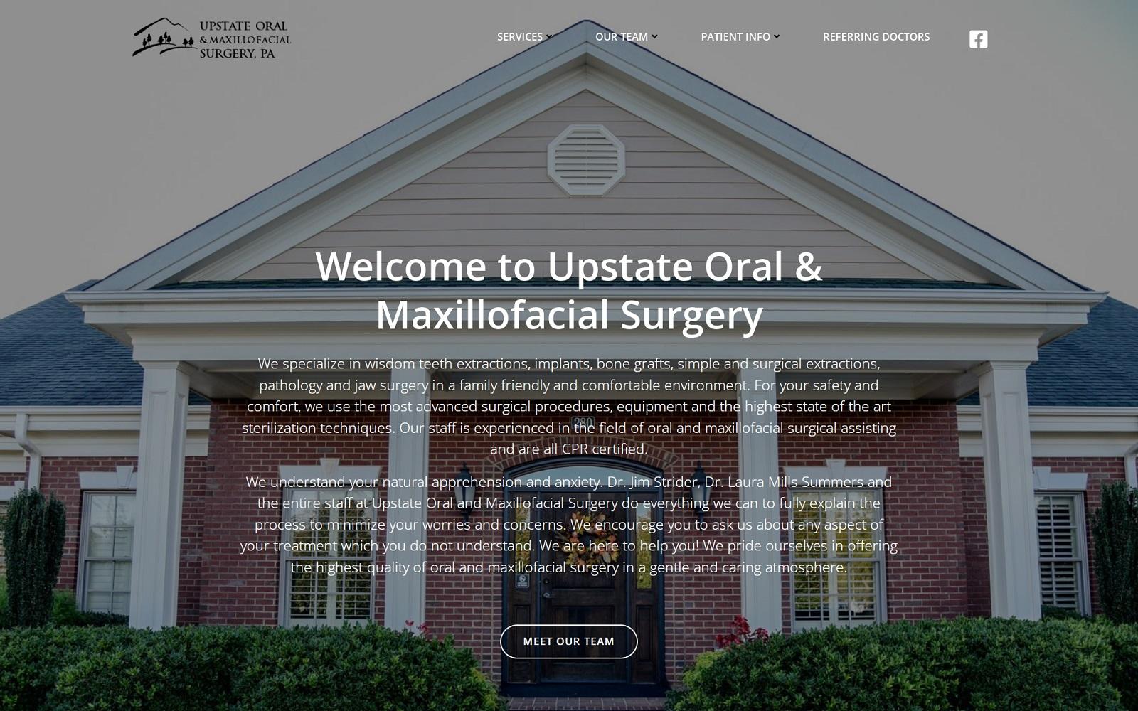 Upstate Oral & Maxillofacial Surgery screenshot