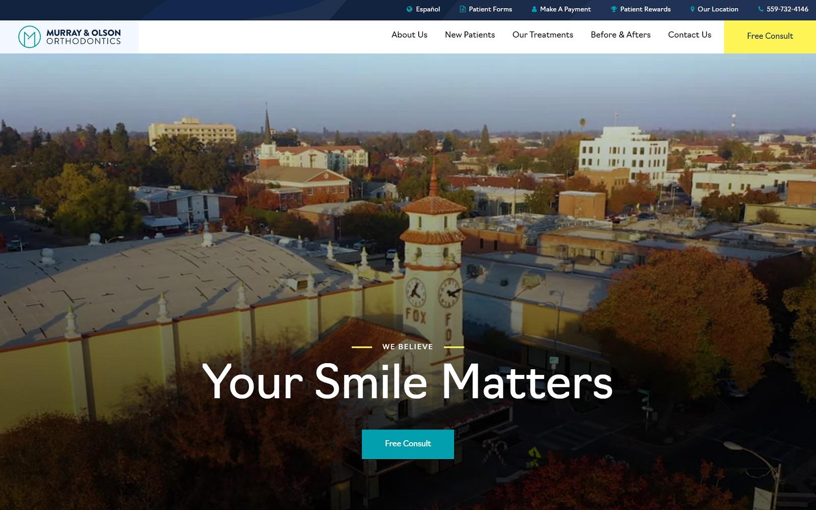 Murray & Olson Orthodontics screenshot