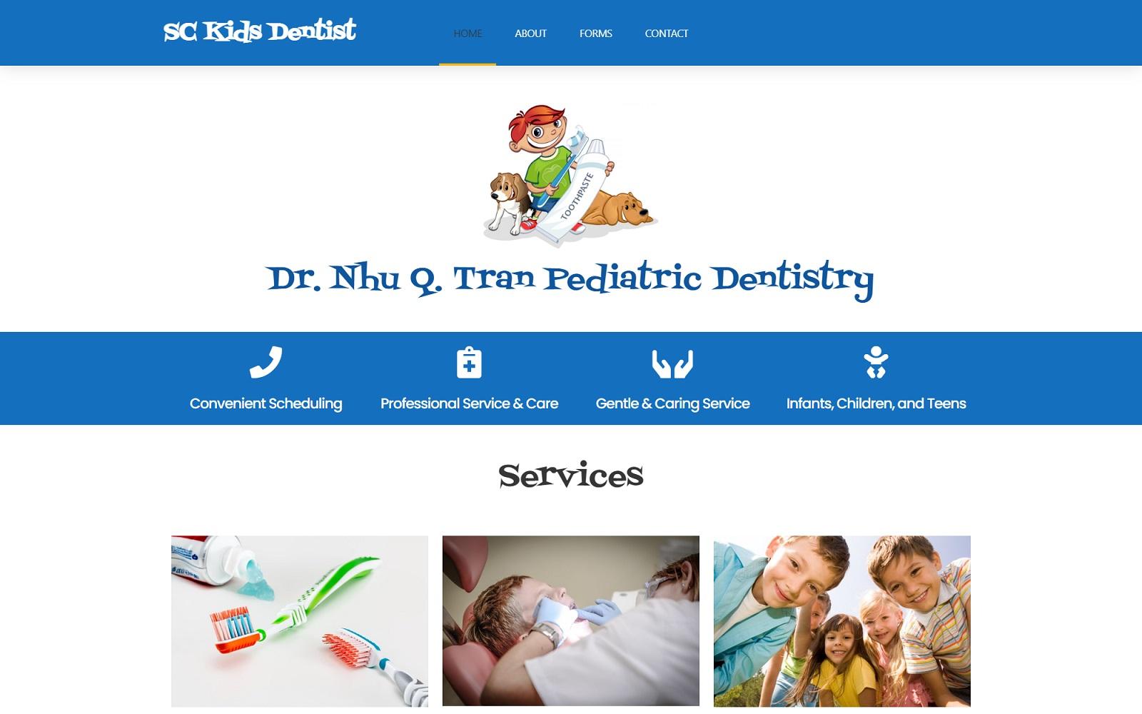 Dr. Nhu Q. Tran DDS screenshot