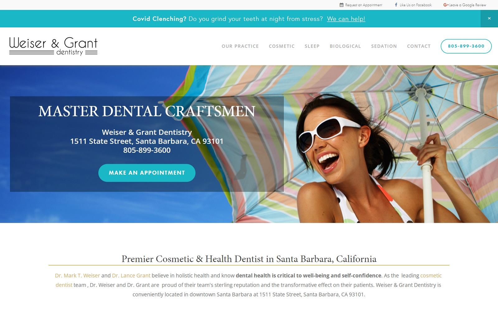 Weiser & Grant Dentistry screenshot