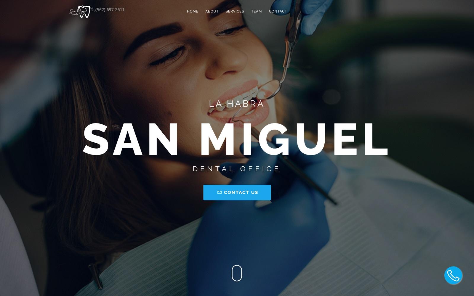 San Miguel Family Dental Office screenshot