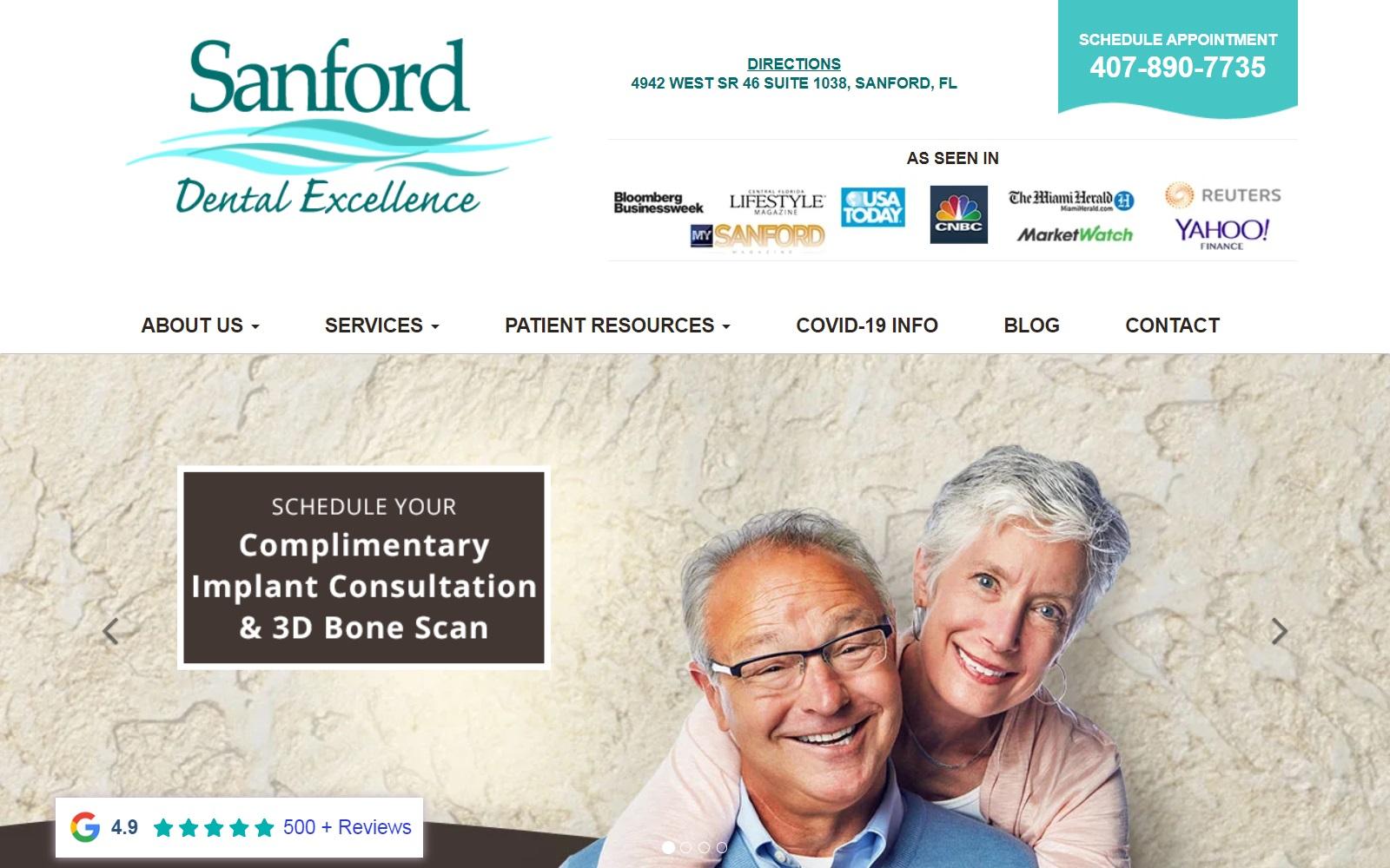 Sanford Dental Excellence screenshot