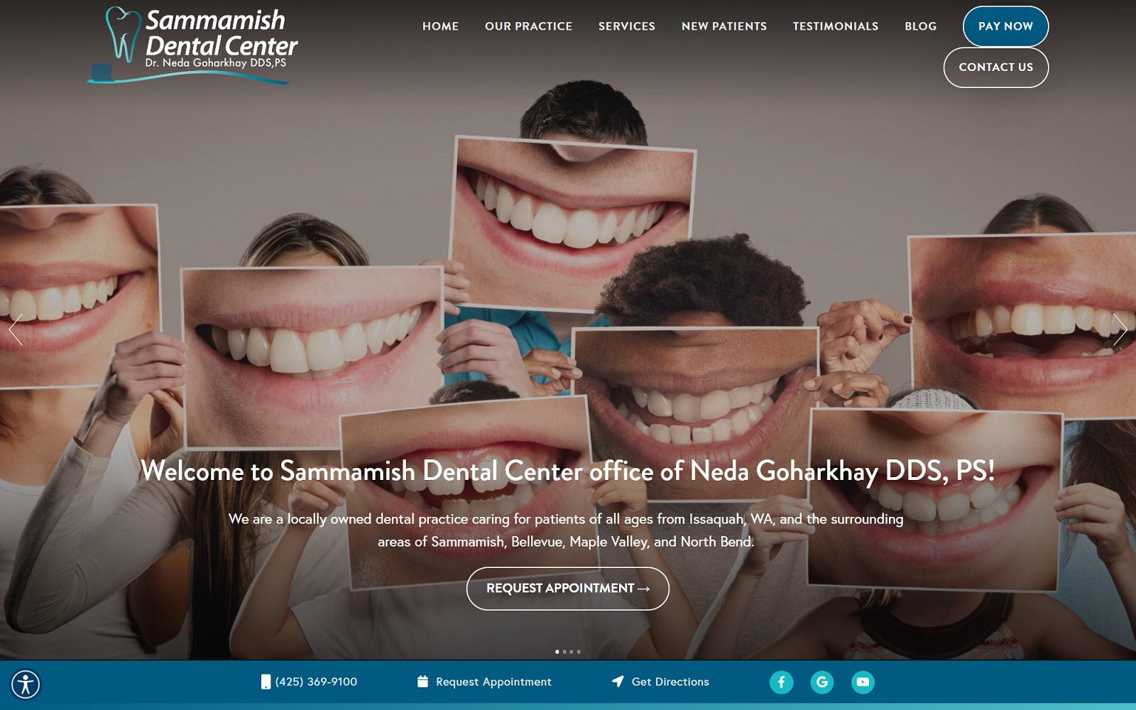 Sammamish Dental Center screenshot