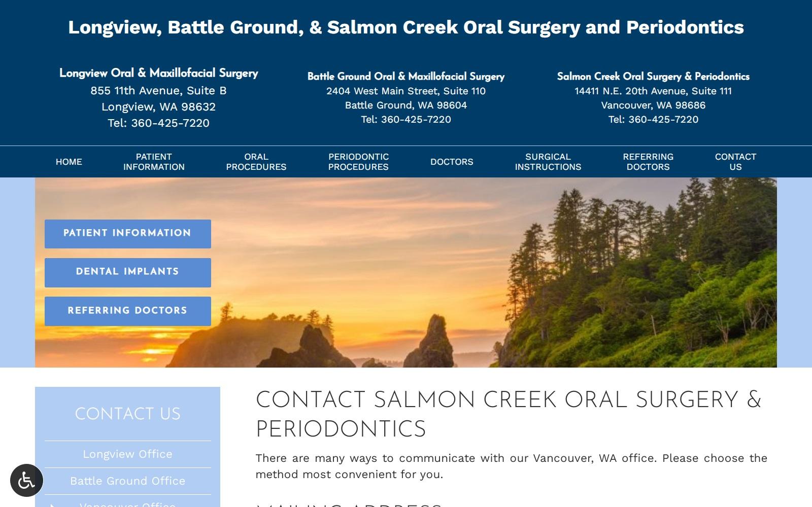 Salmon Creek Oral Surgery & Periodontics screenshot