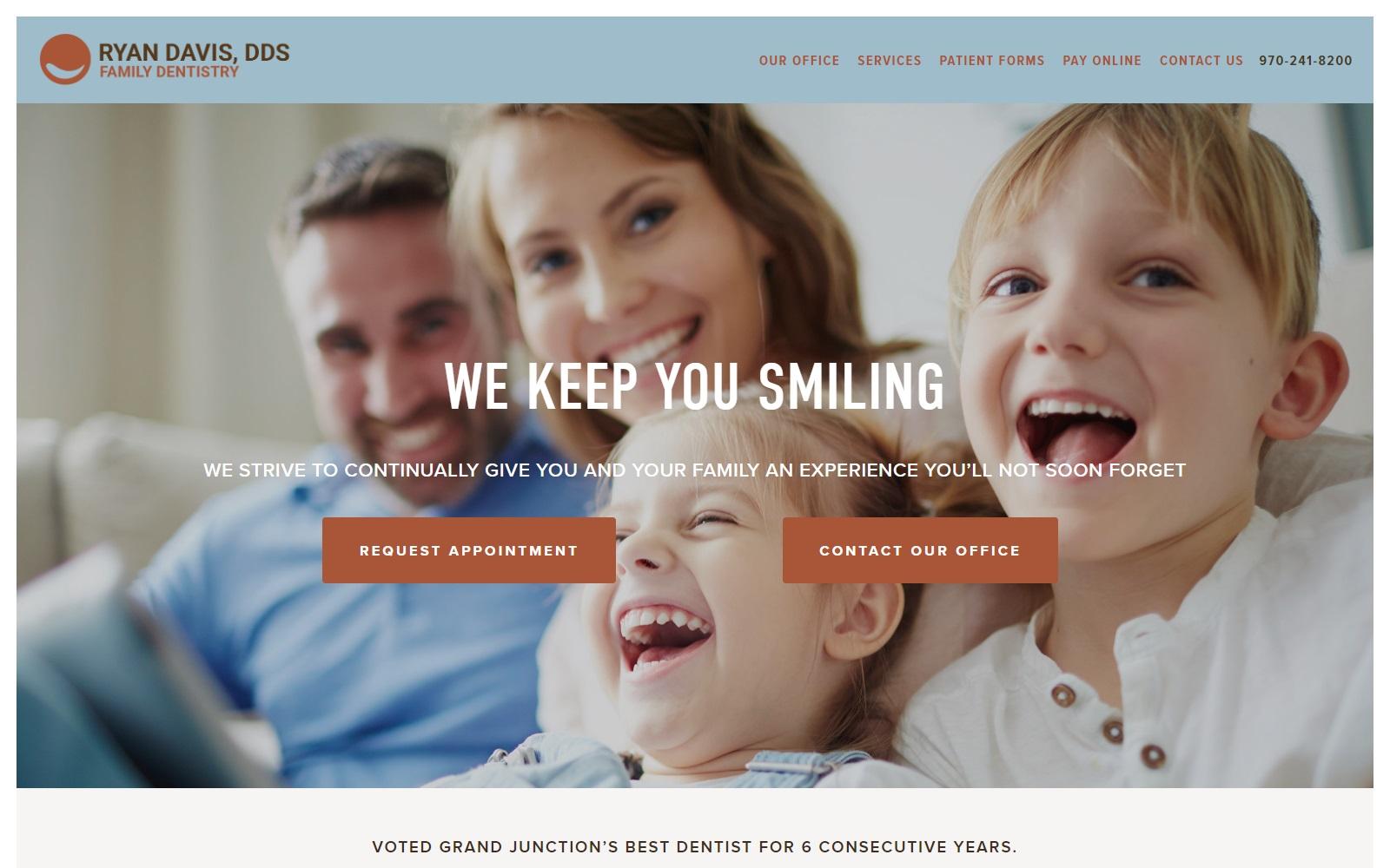 Ryan Davis DDS screenshot