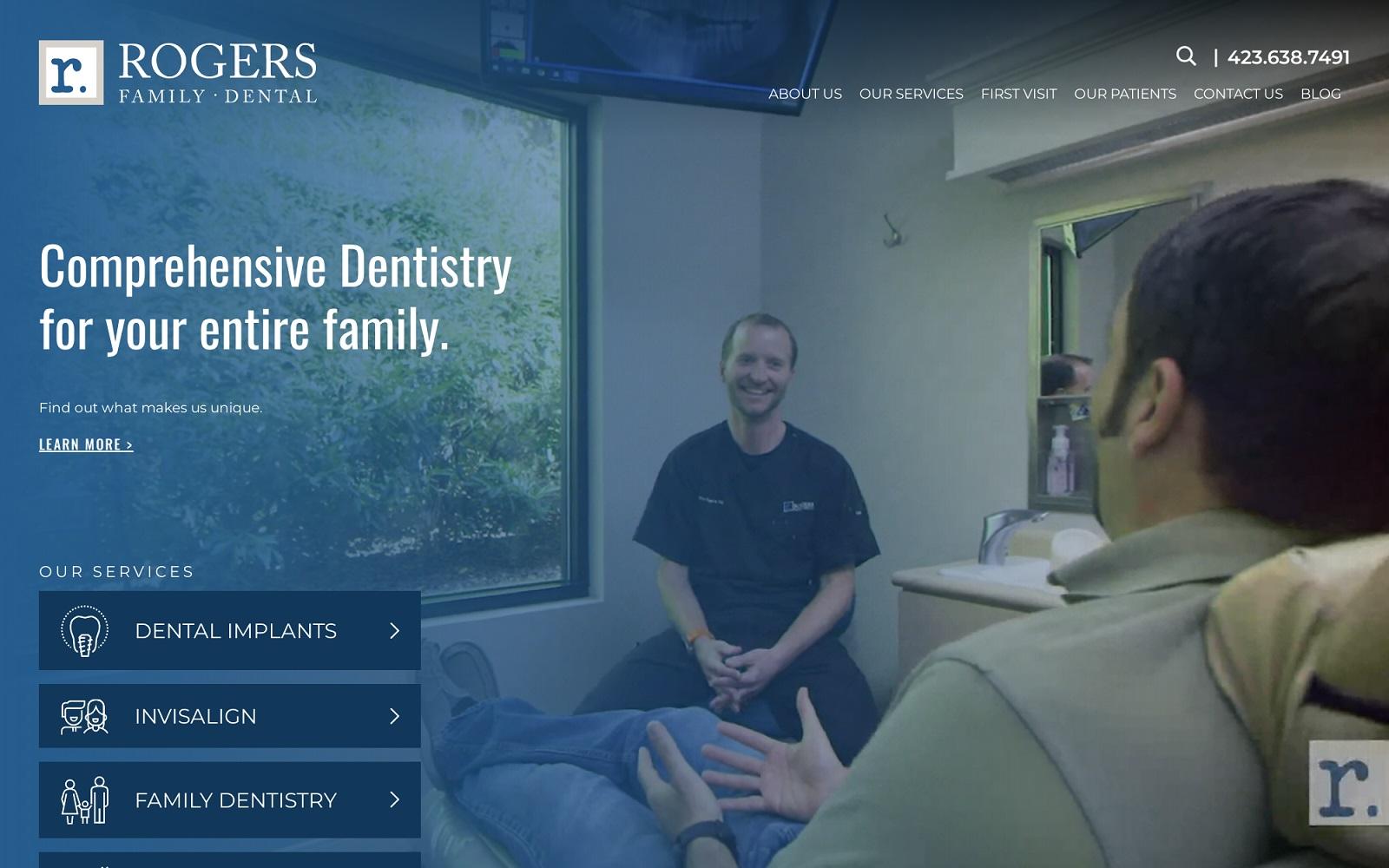 Rogers Family Dental screenshot