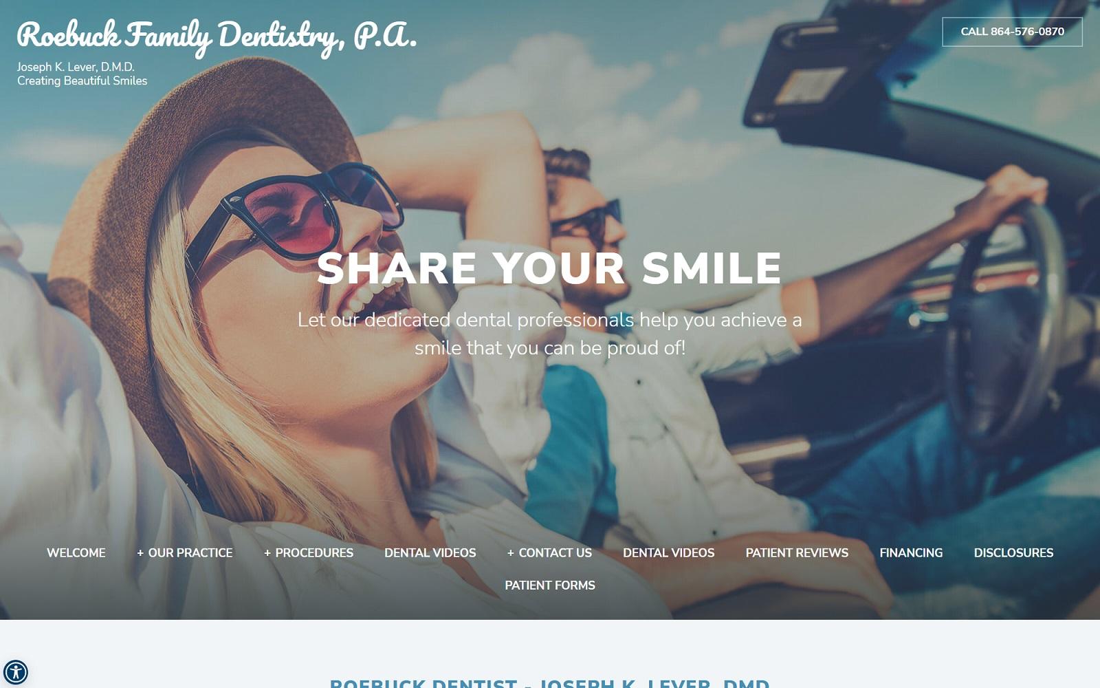 Roebuck Family Dentistry screenshot