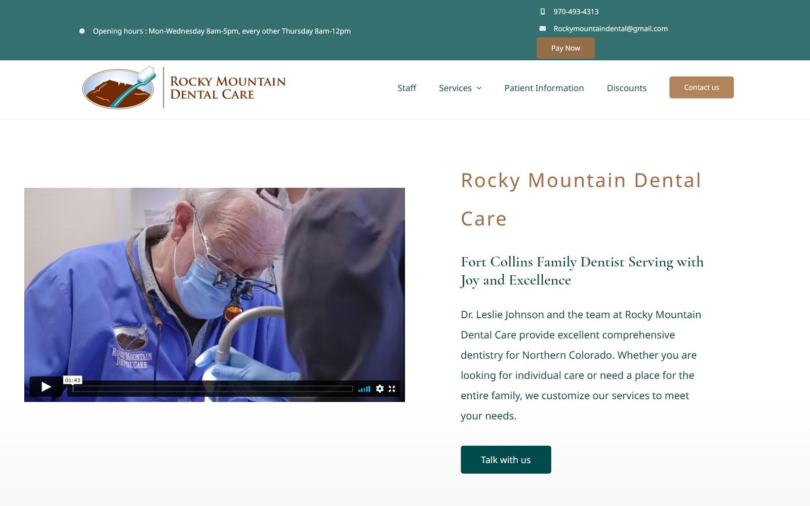 Rocky Mountain Dental Care screenshot