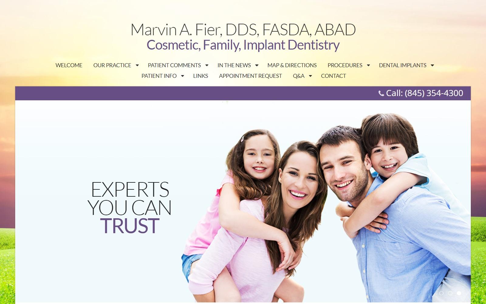 Dr. Marvin A. Fier DDS screenshot