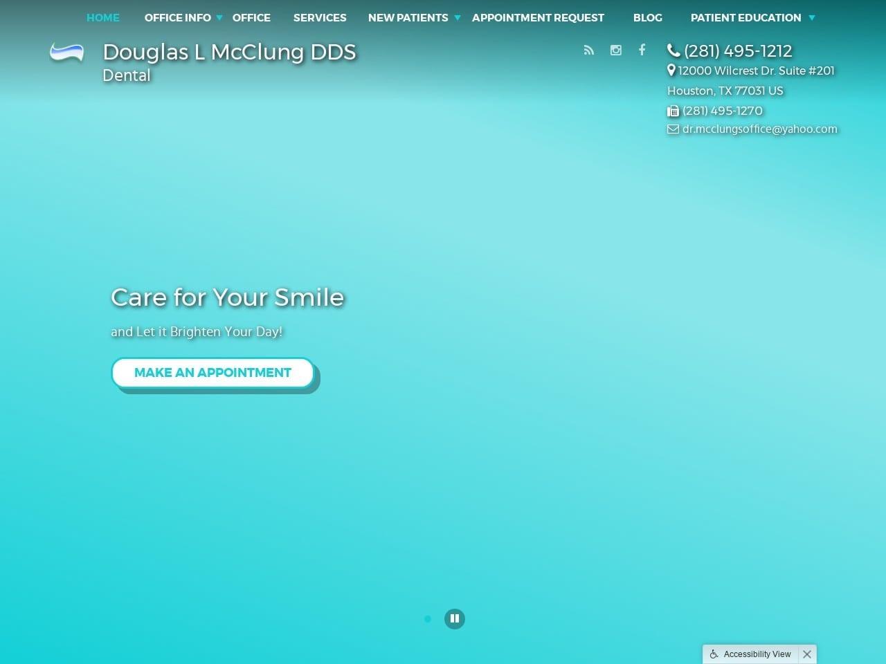 Mc Clung Douglas L DDS screenshot