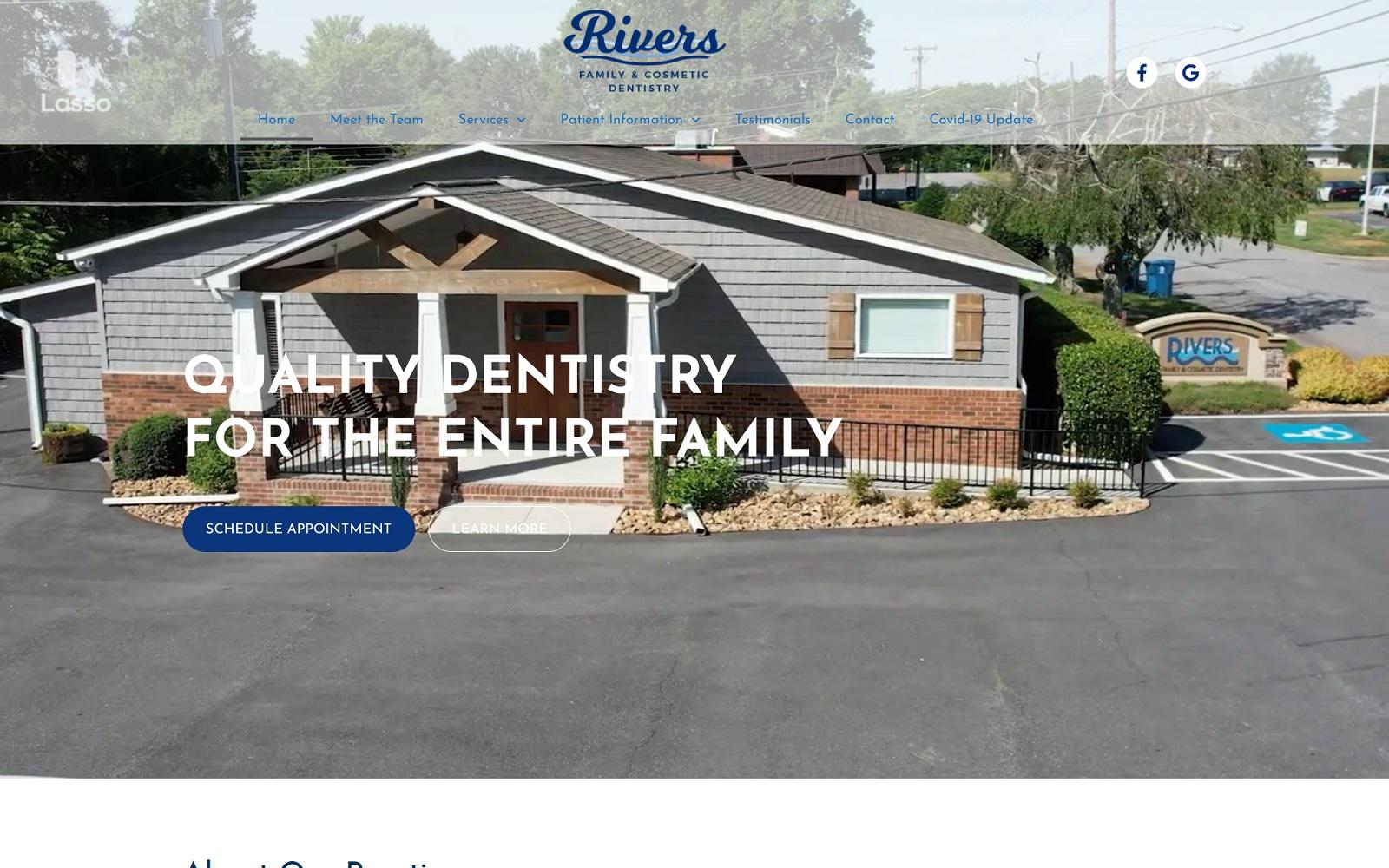 Rivers Family & Cosmetic Dentistry screenshot