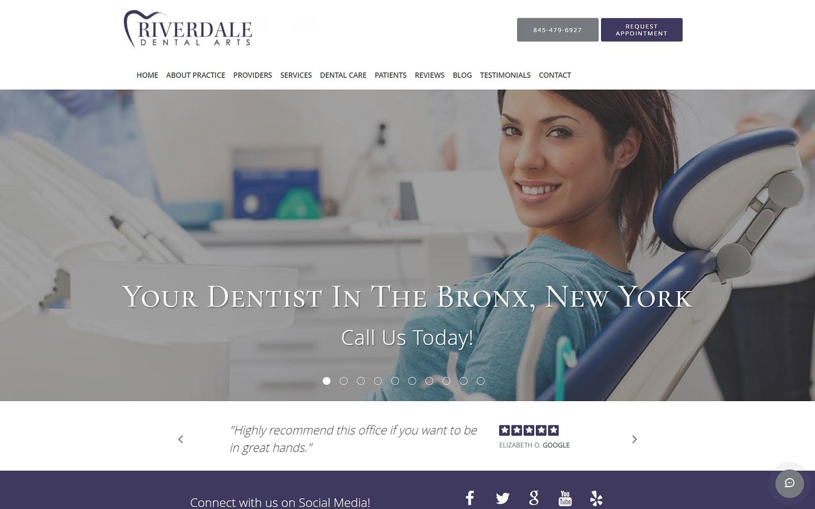 Riverdale Dental Arts screenshot