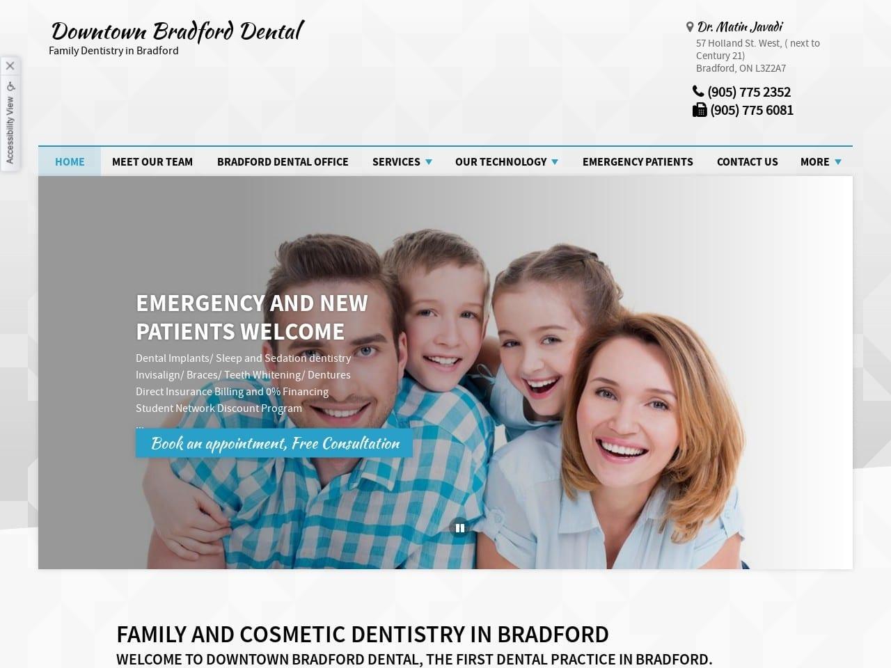 Downtown Bradford Dental screenshot