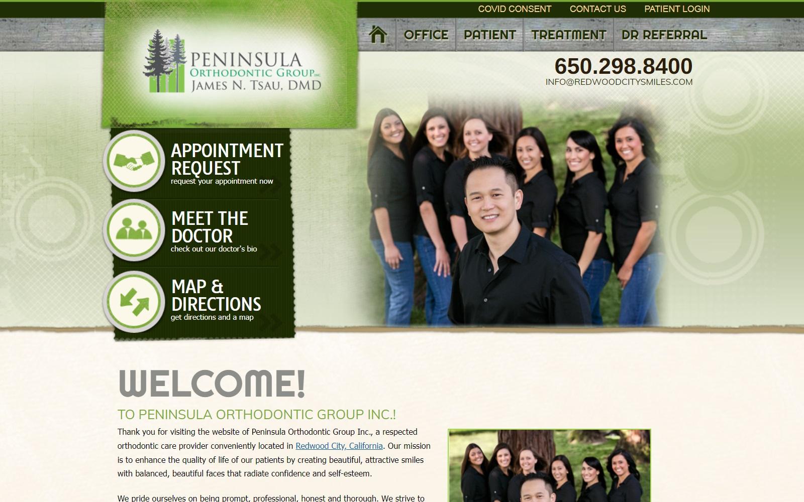 Peninsula Orthodontic Group screenshot
