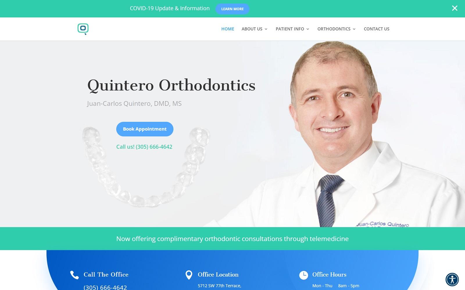 Quintero Orthodontics Quintero Juan Carlos DDS screenshot