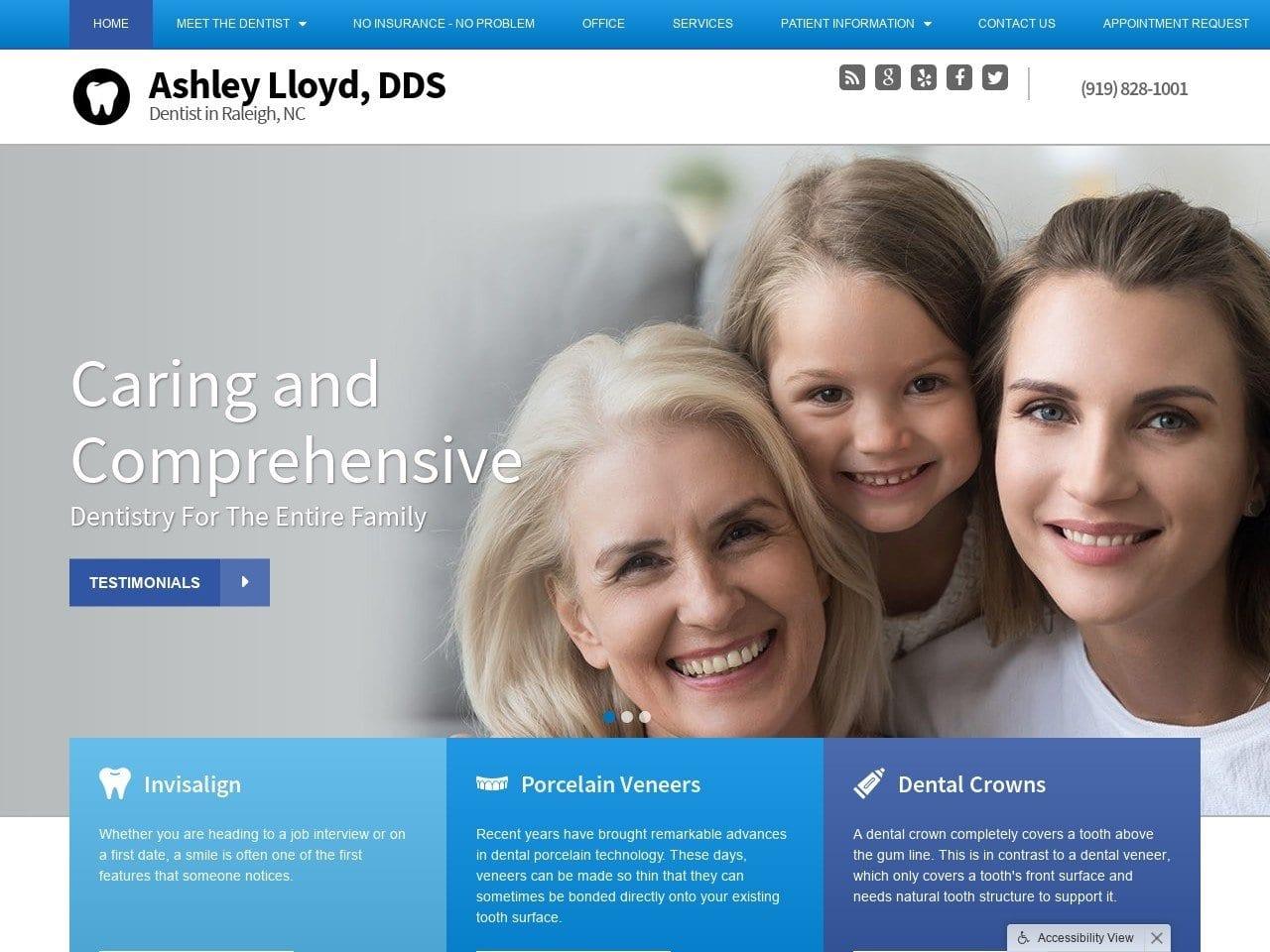 Ashley Lloyd DDS PLLC screenshot