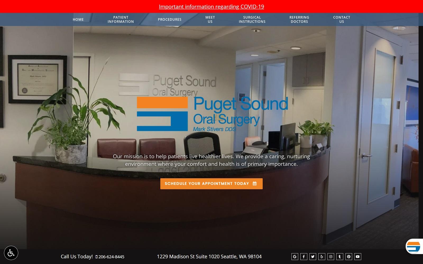 Puget Sound Oral Surgery Zech Ralph K DDS screenshot