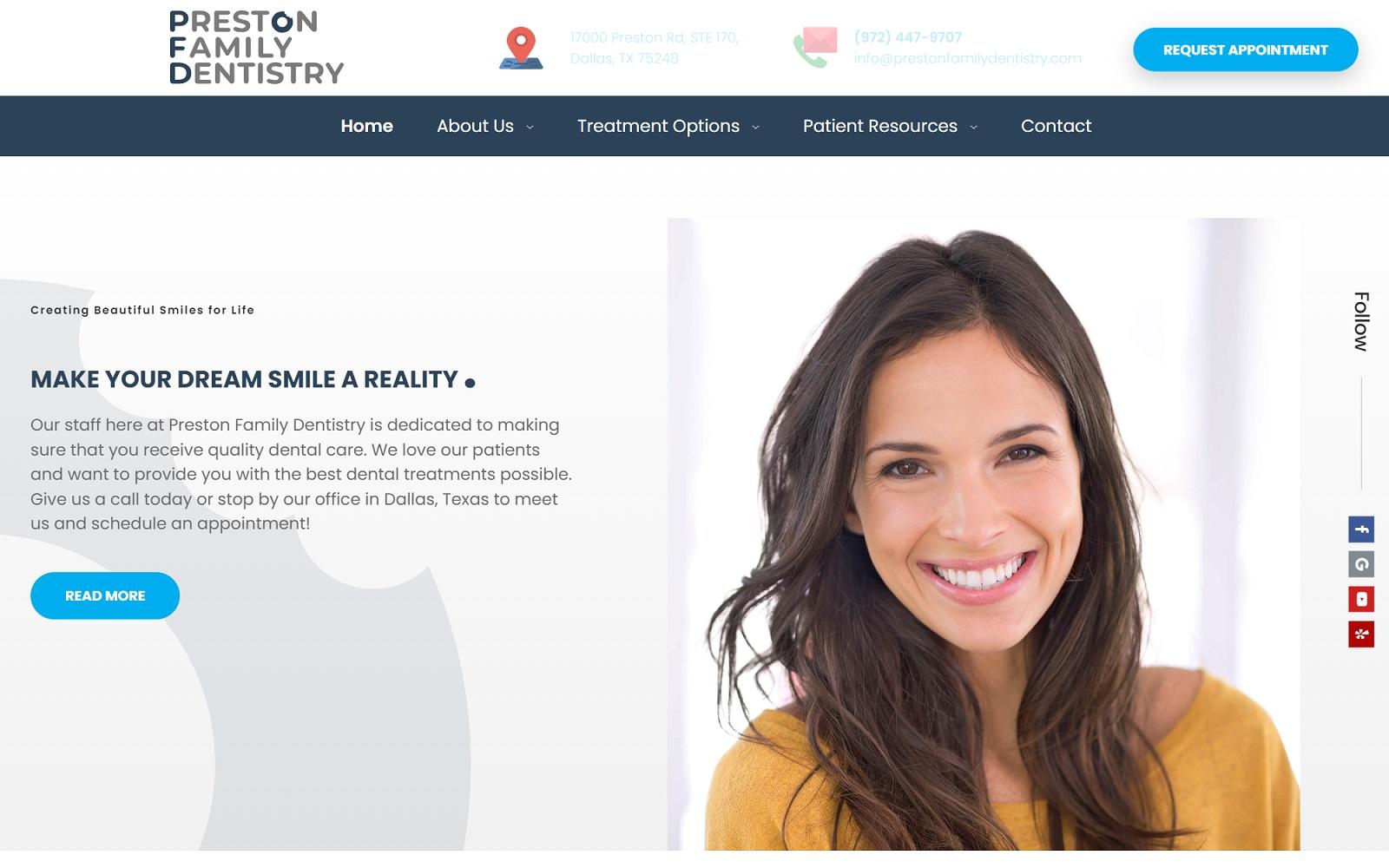 Preston Family Dentistry screenshot
