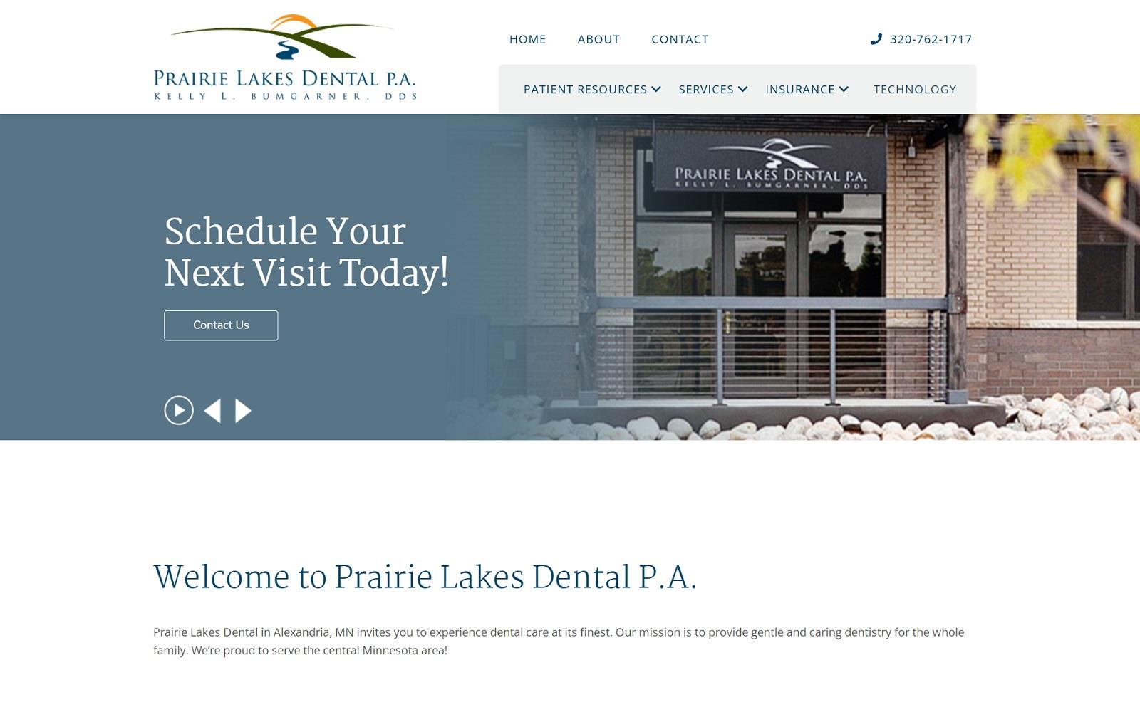 Prairie Lakes Dental P.A. screenshot