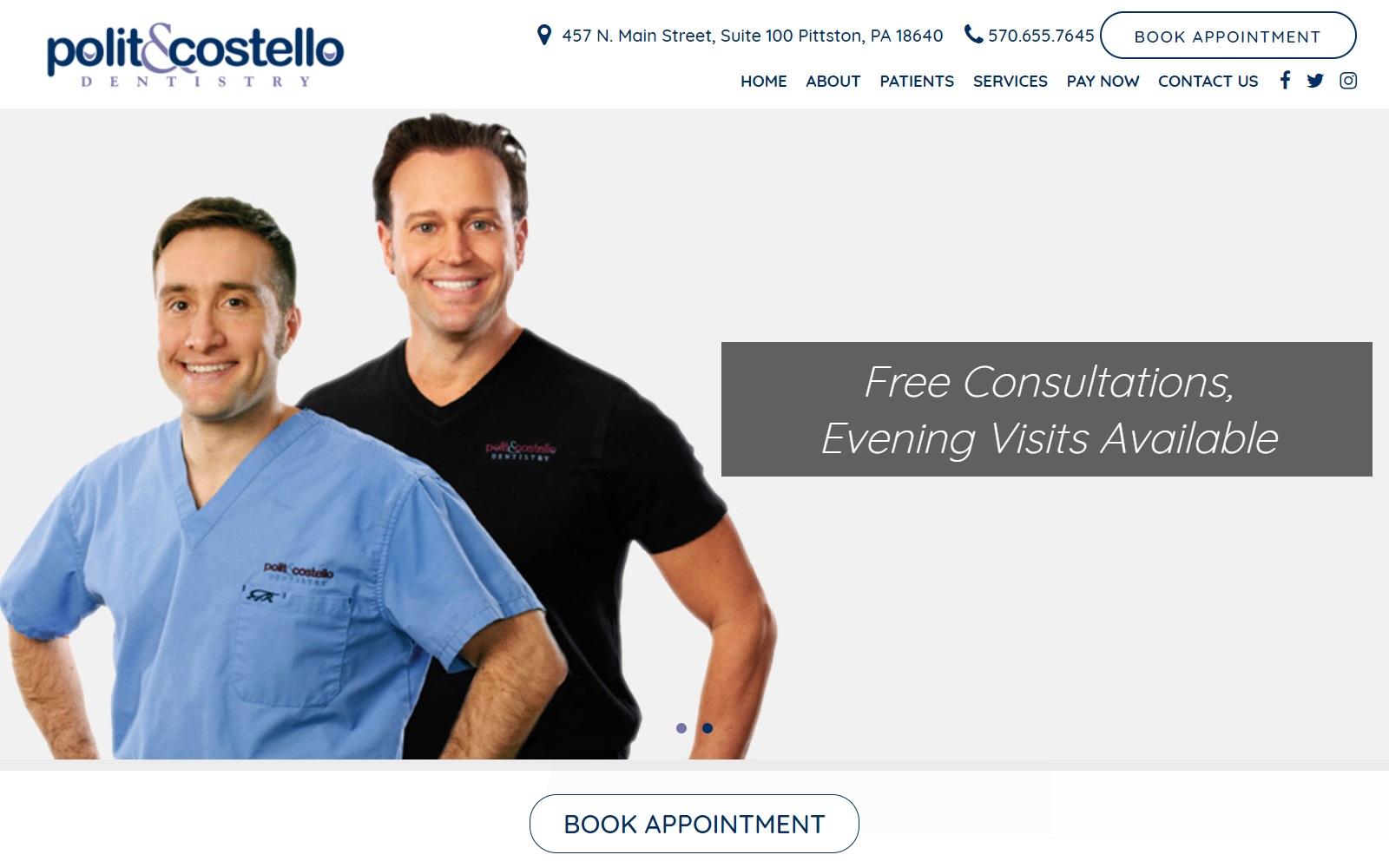 Polit & Costello Dentistry screenshot
