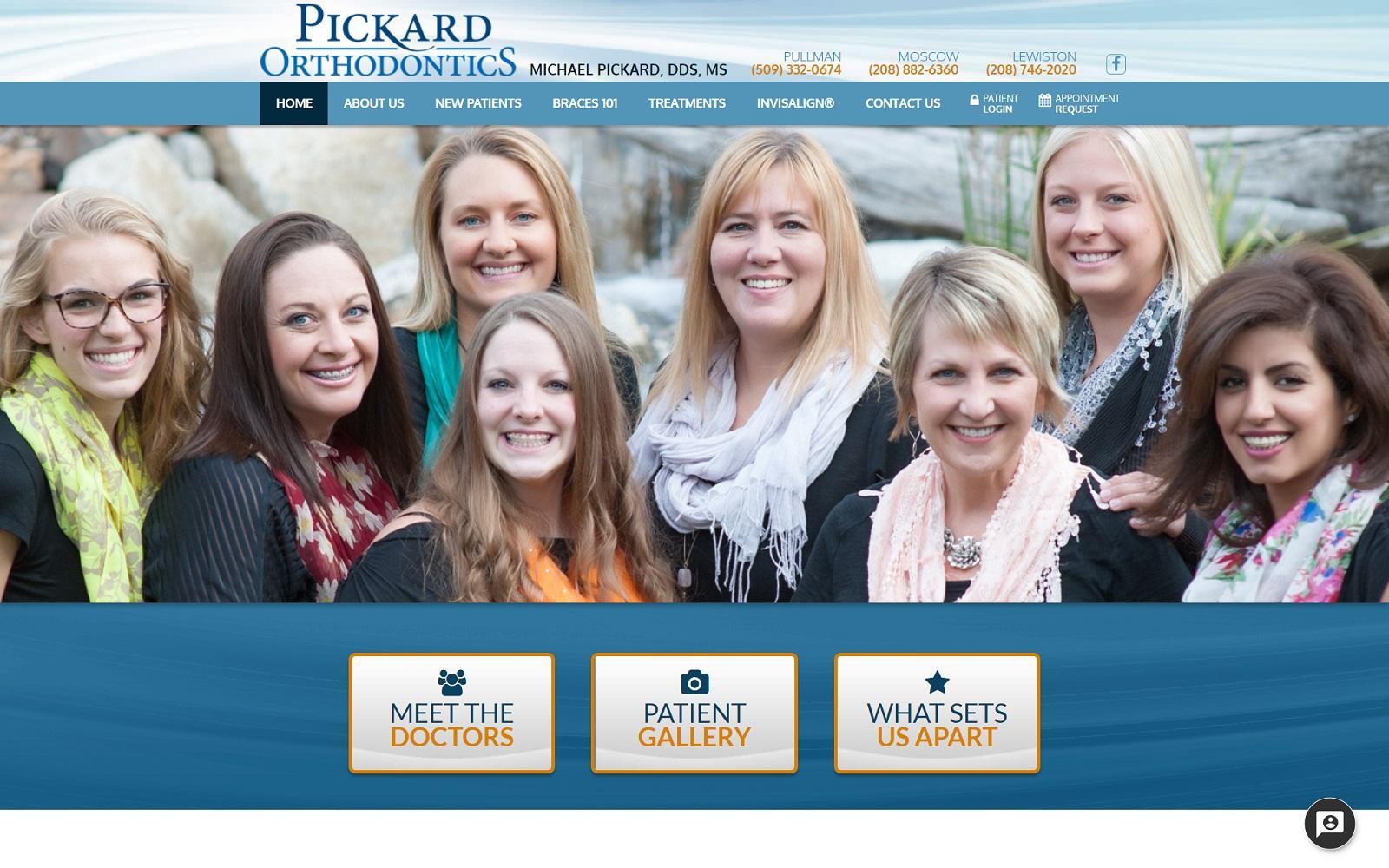 Pickard Orthodontics screenshot