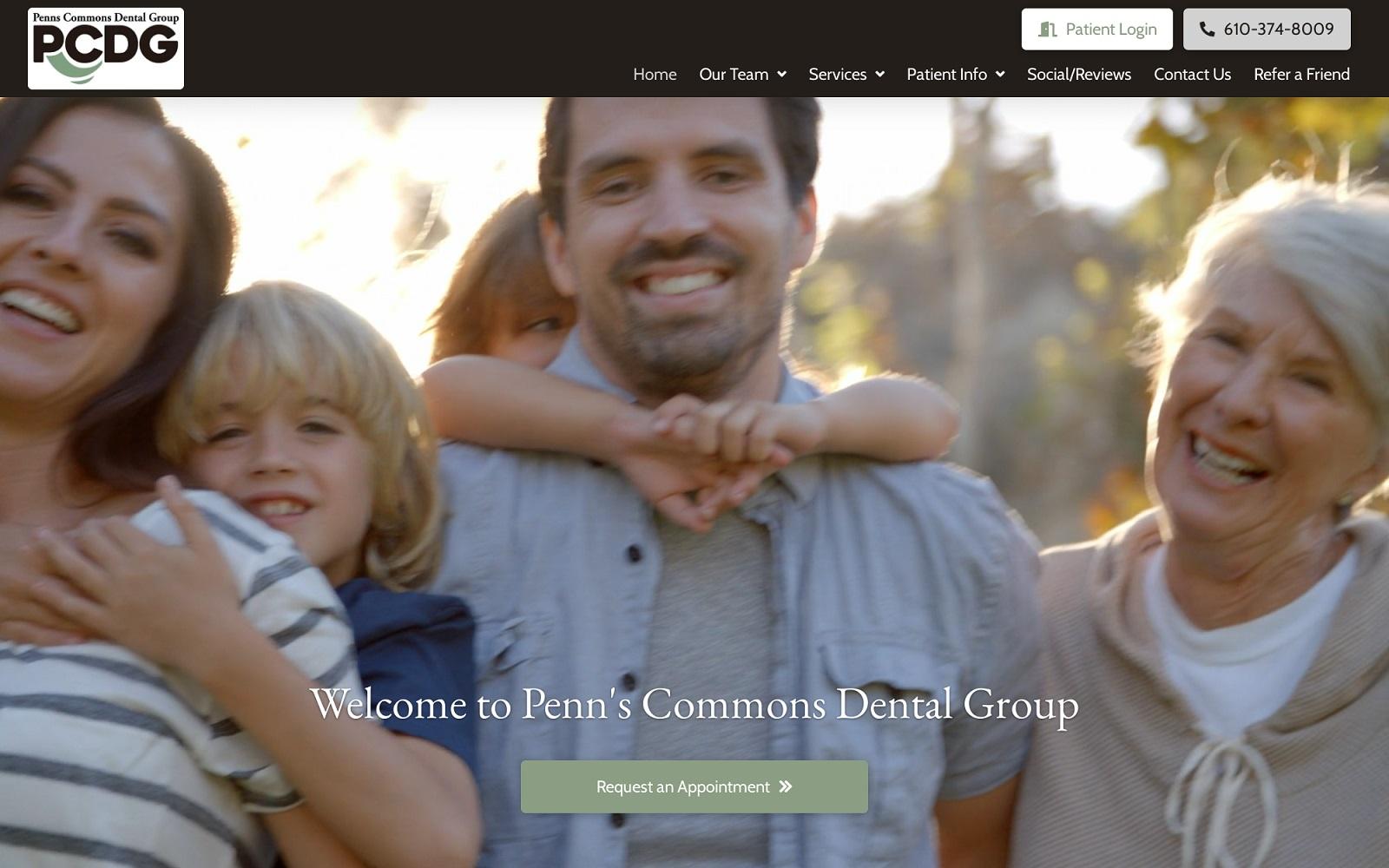 Penns Commons Dental Group Greenlee Samuel D DDS screenshot