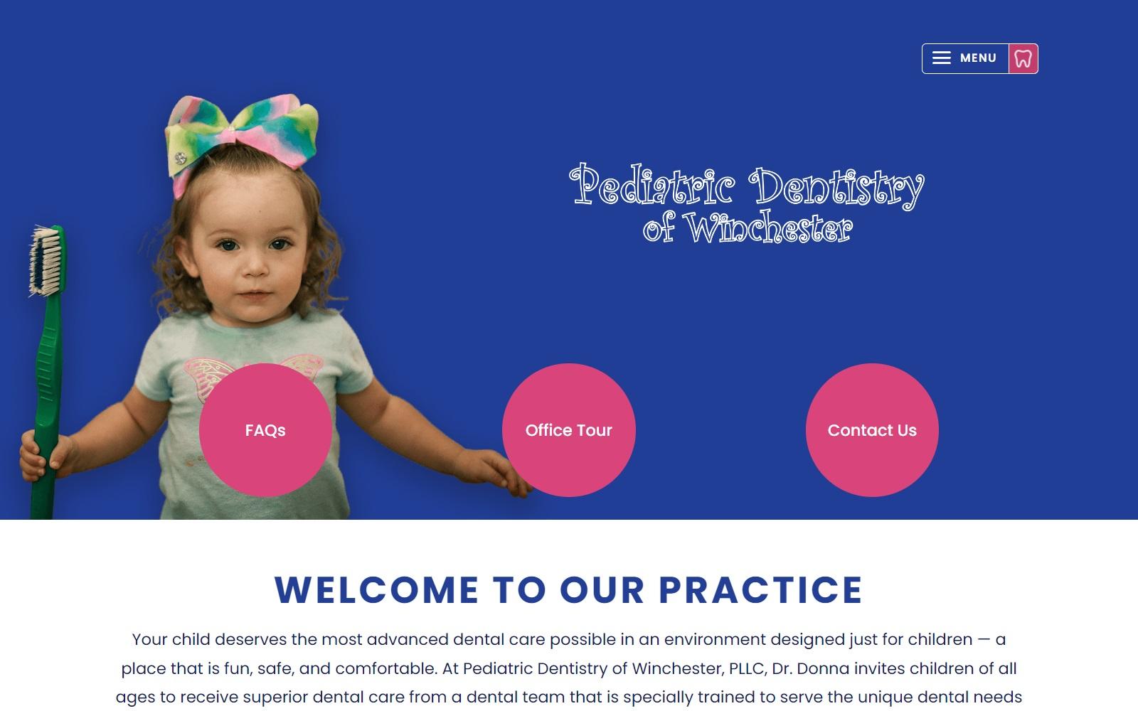 Pediatric Dentistry of Winchester screenshot