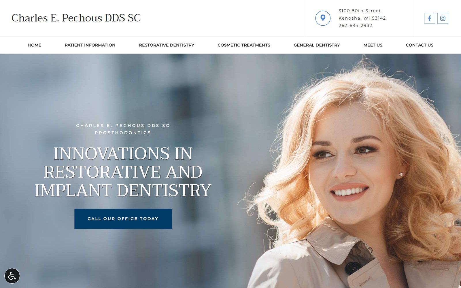 Charles E. Pechous DDS SC screenshot