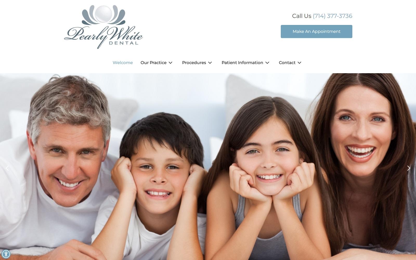 Pearly White Dental screenshot