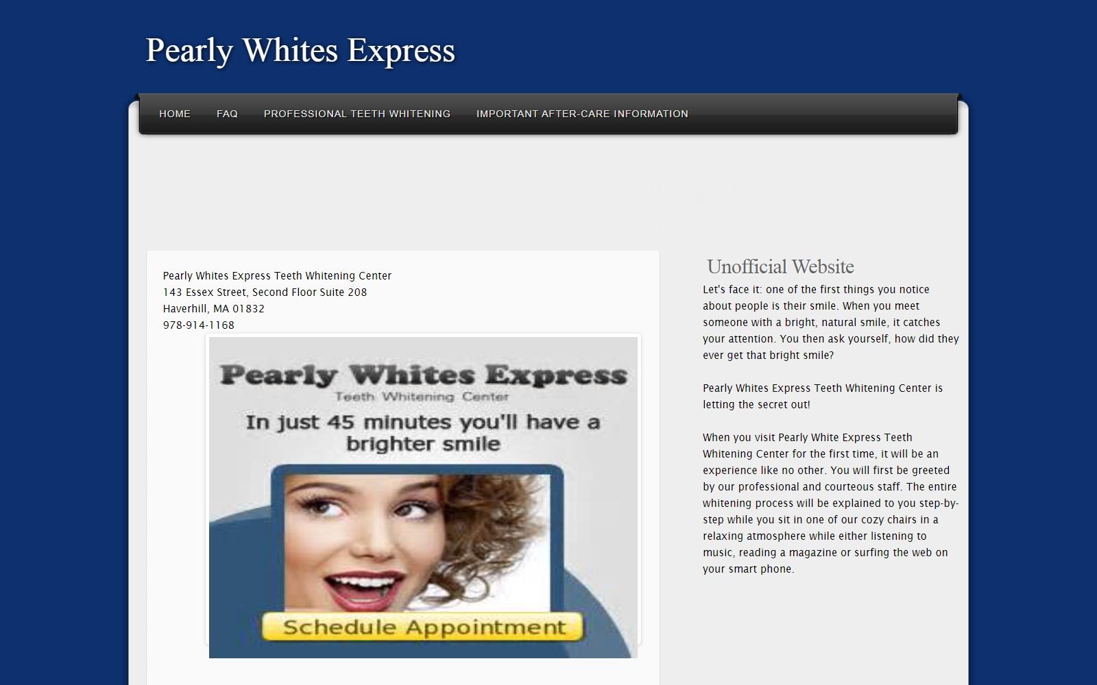 Pearly Whites Express Teeth Whitening