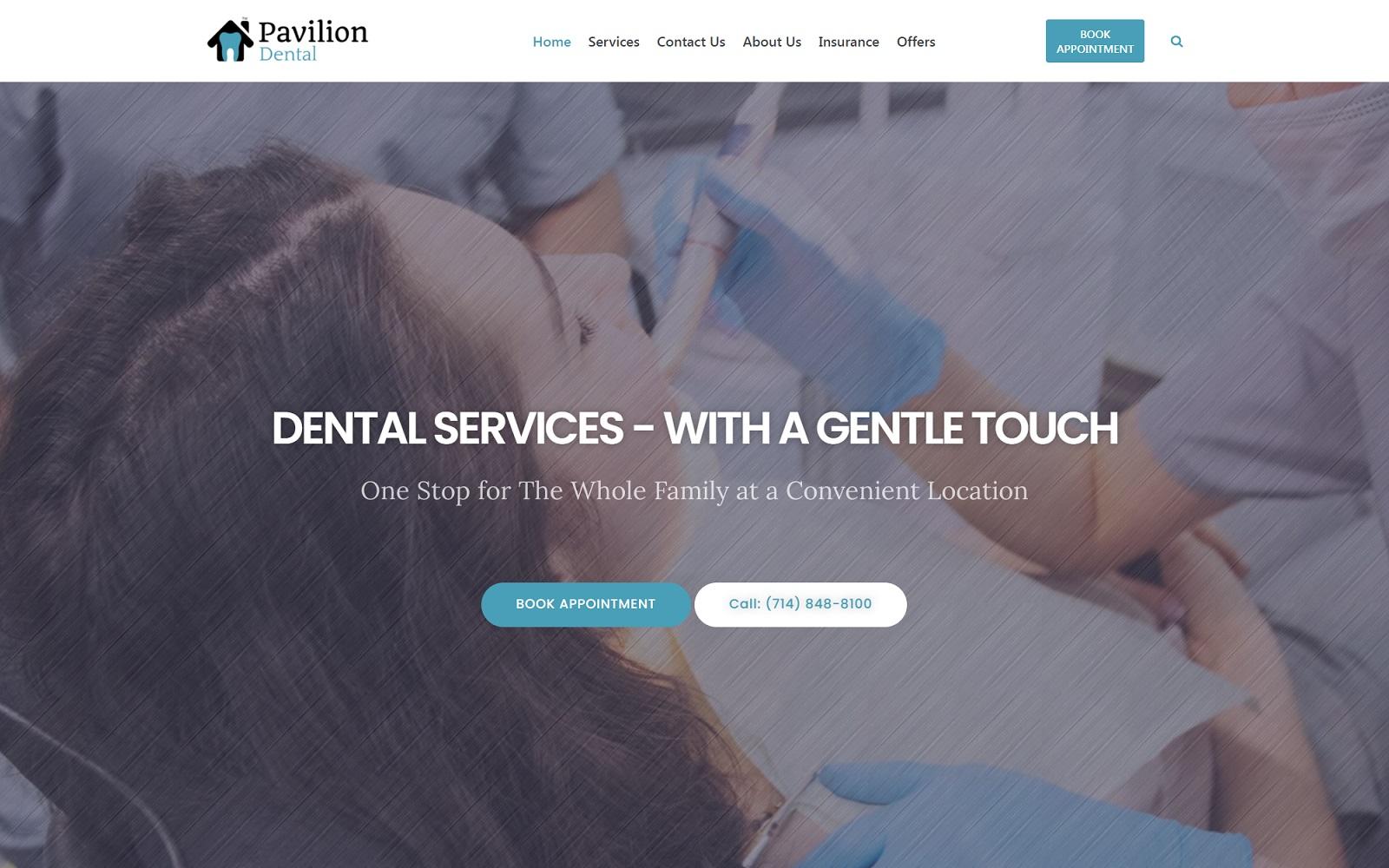 Pavilion Dental screenshot