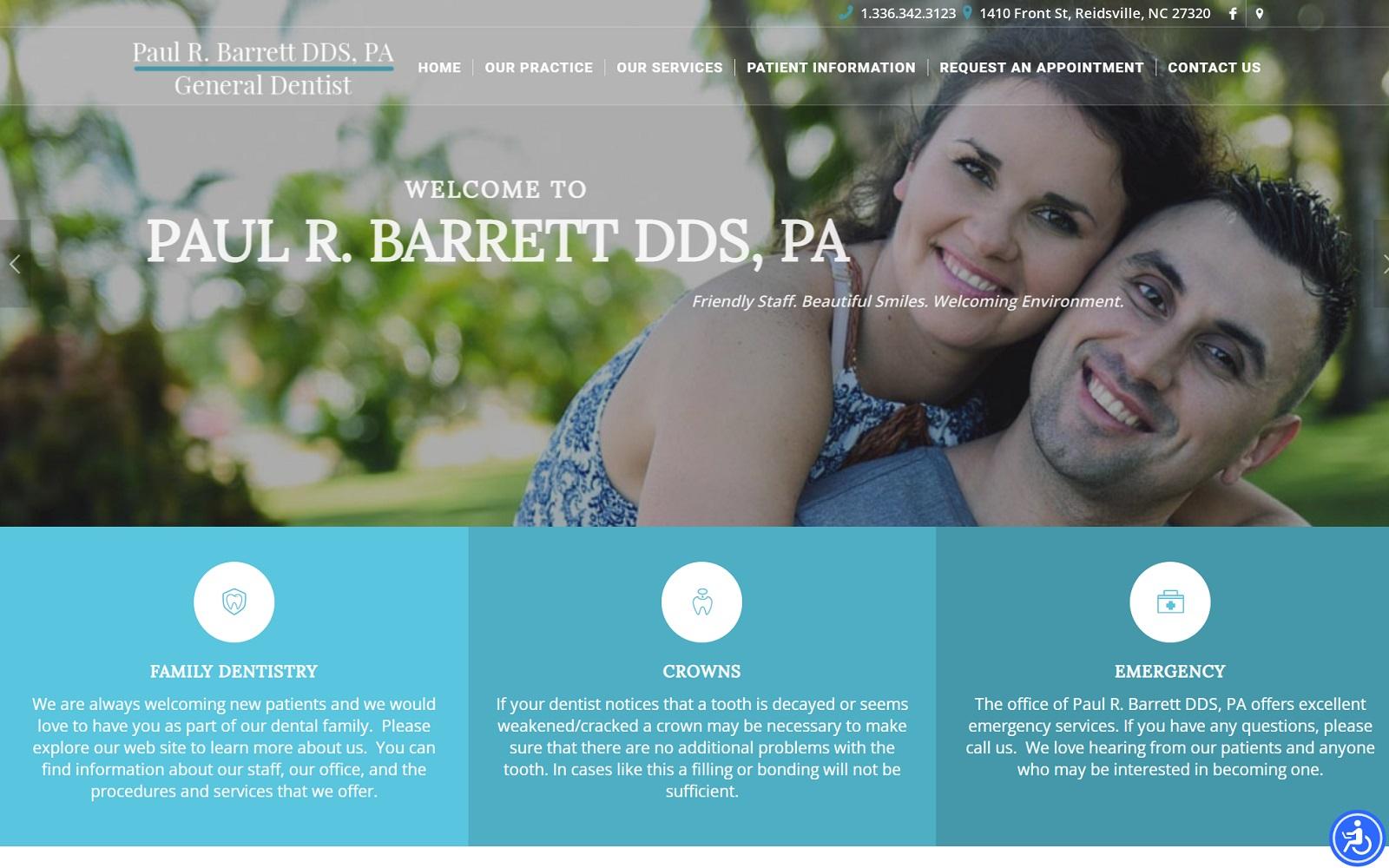 Barrett Paul R DDS screenshot