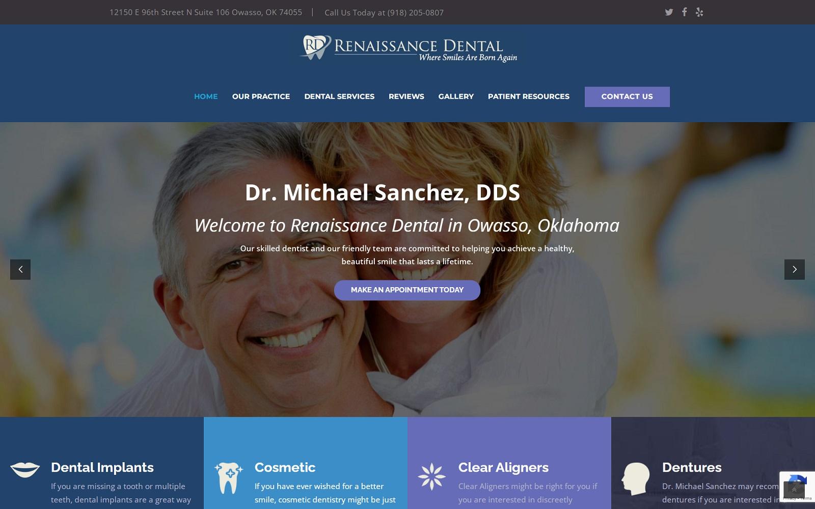 Dr. Michael P. Sanchez DDS screenshot
