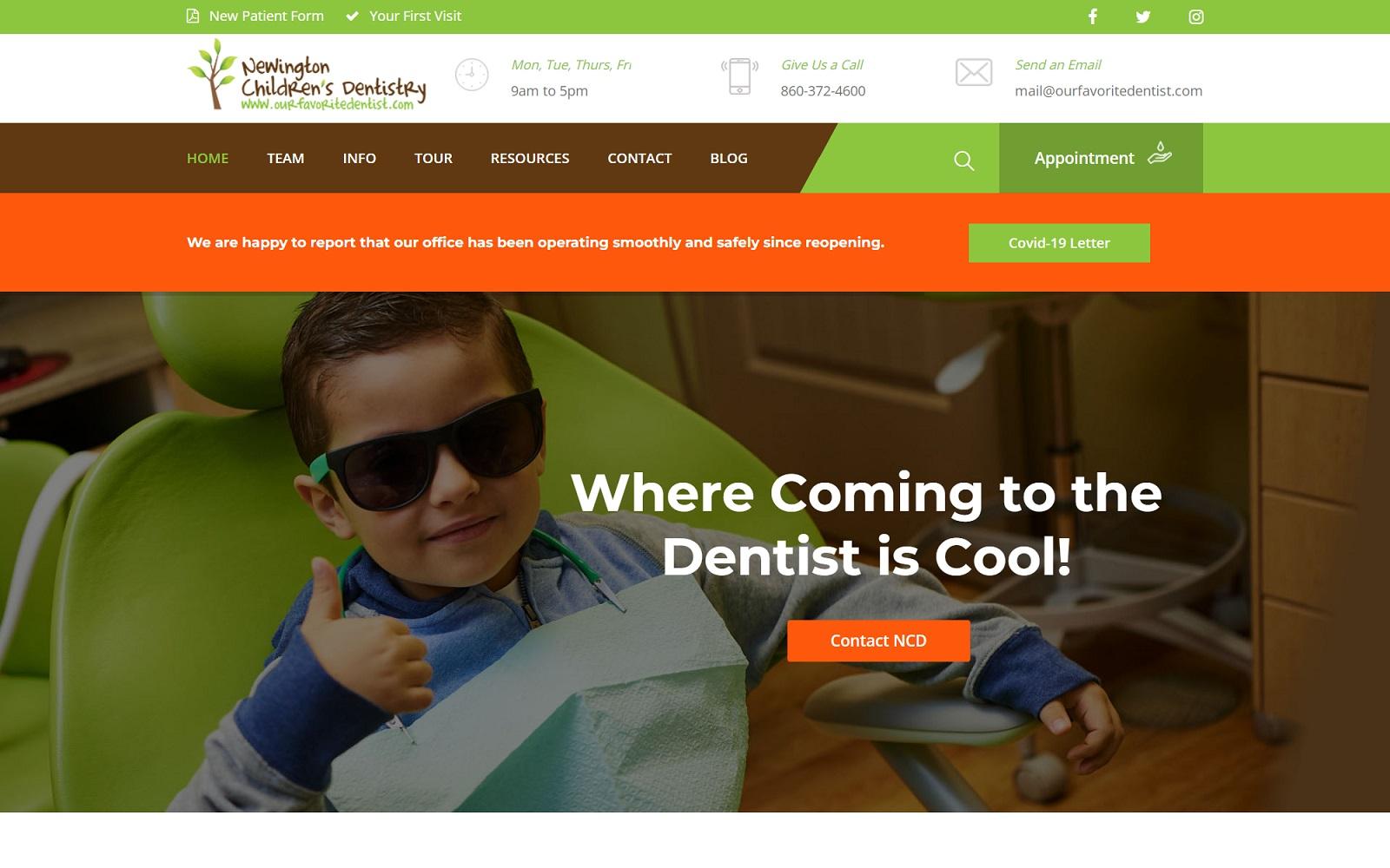 Newington Children's Dentistry screenshot