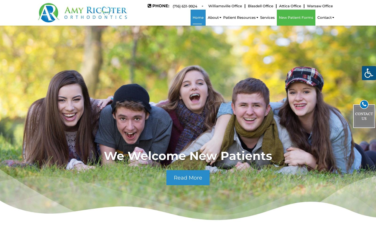 Amy Richter Orthodontics screenshot