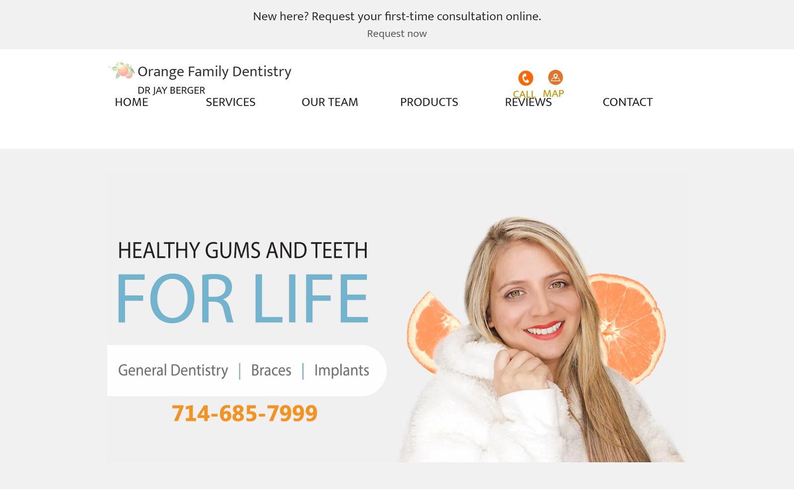 Orange Family Dentistry screenshot