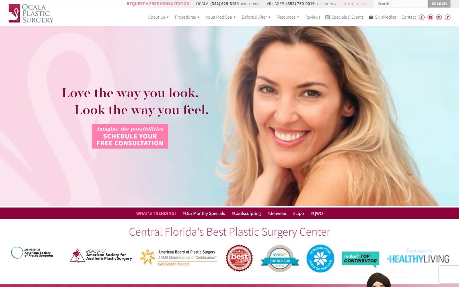 Ocala Plastic Surgery screenshot