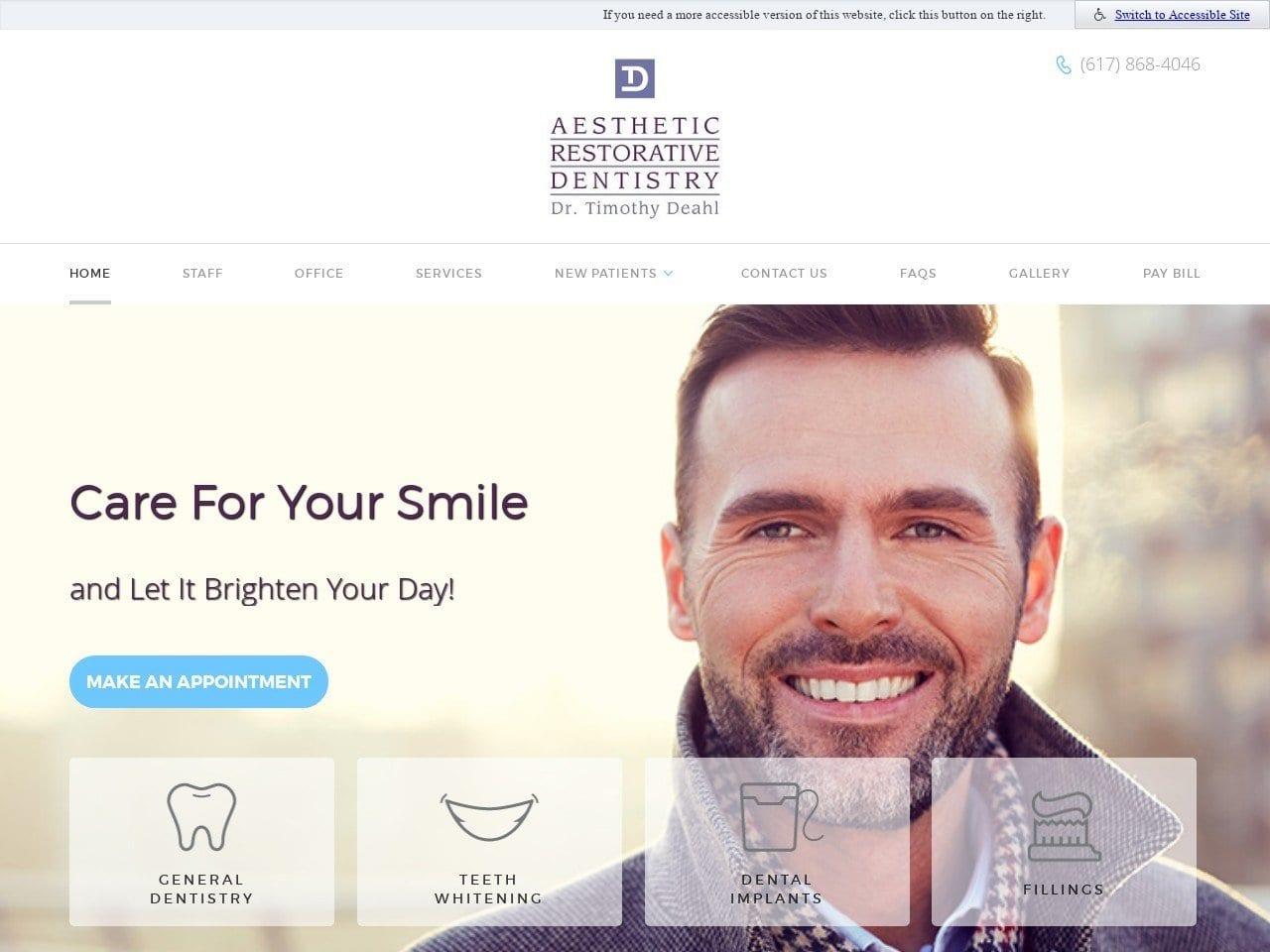 Timothy P. Deahl DDS PC screenshot