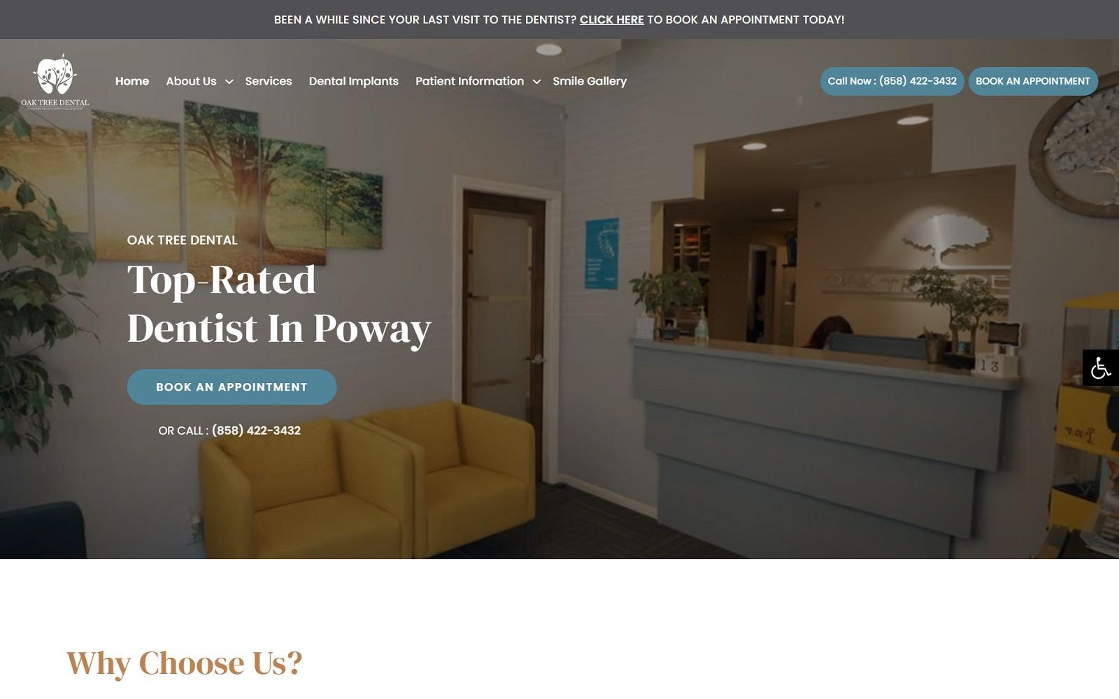 Oak Tree Dental screenshot