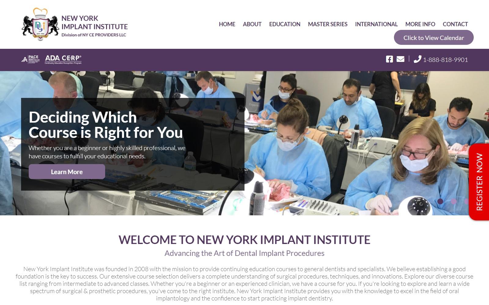 New York Implant Institute screenshot