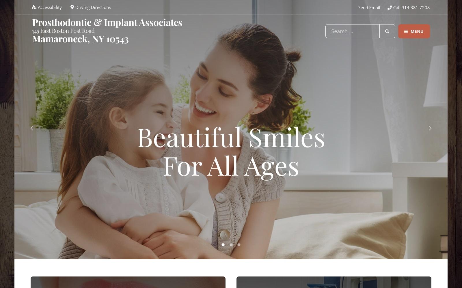 Prosthodontic & Implant Associates screenshot